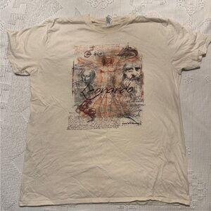 Leonardo Graphic Cream T-Shirt